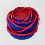 원 소쿠리 5호 원형소쿠리 바구니 김장용 광주리 빨간플라스틱소쿠리 뉴소쿠리 특원소쿠리 1개