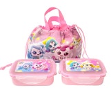 유유 캐치티니핑 캐치티니핑 런치 2단 도시락 조리개세트 캐릭터 아동