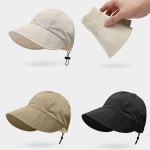 LN 신디 보닛햇 여성 봄 여름 벙거지 모자 여자 버킷 햇 물놀이 휴가 끈조절