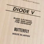 버터플라이 버터플라이 DIODE V 수비형 탁구라켓 FL 1개입