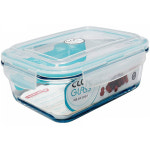 네오플램 네오플램 네오플램 클락글라스 직사각 내열유리 밀폐용기-1 5L 1개 찬통