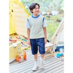 탑텐키즈 남아 테마 JOYFUL 크로쉐 베스트 MKE2ES1201