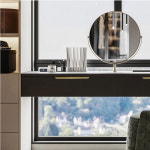 옷장 문 손잡이 알루미늄 합금 비천공 원형 호 보이지 않는 긴 캐비닛 가장자리 밀봉 손잡이