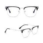 반무테 안경 1P 엣지 코디 경량 안경테 반뿔테