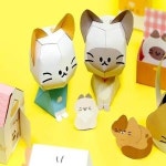 냥냥이 페이퍼 토이 캐릭터 DIY 장난감 만들기 X 2매입