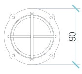 외부충격에 강한 스프링클러 보호망 소방헤드보호망 헤드덮개 골프연습장 실내체육관 1개