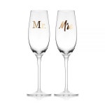 미카사 미카사 Mikasa Mr and Mrs 결혼 기념일 샴페인 토스팅 플루트 선물 박스 2개 세트 226 8g 8온스