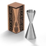 Pina Barware 슬림 스테인리스 스틸 상업용 56 7g2온스 28 3g1온스 스타일 측정 지거 바 도구 브러시드