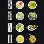 야채 상어가죽강판 슬라이서 세트 크리에이티브 다목적 8 In 1 커터 소쿠리 주방 과일 도구