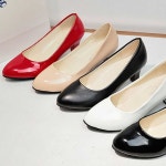 여자 베이직 데일리 펌프스 구두 낮은 미들 굽 코디 225