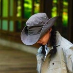 도매플랜 가벼운 사파리 등산 모자 여성 남자 벙거지 자외선차단 정글모자