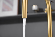 필로토 더죤테크 슈티에싱크397 무광골드 2홀 주방수전