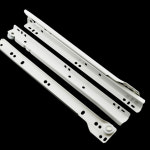 무소음 2 섹션 서랍 트랙 슬라이드 캐비닛 레일 두꺼운 테이블 슈트 의류 롤러 풀리 가구 1 쌍