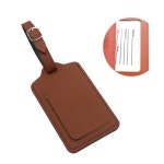 커버 오픈형 가죽 캐리어 가방 네임택
