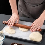 Onlycook 가정용 단단한 나무 스틱 만두 스킨 인공물 베이킹 도구