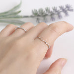 비쥬홀릭 실버925 별빛 큐빅 오픈링 반지 은반지