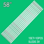 10PCS haier의 58 LED 라이트 스트립 Z 0-190428 새로운 Z LS58A1 LS58A51 LS58A51Z HK-58F9-3030-0D22-5X10-3P1