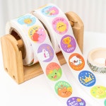 칭찬 롤 스티커 원형 2 1롤당 500매 칭찬 격려