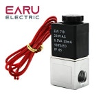 12V 24V 110V 220V 전기 솔레노이드 밸브 1 4 2 방향 폐쇄 물 공기 가스 용 직동 공압 1 4 Solenoid Valves 12V