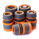 2피스 1 2 3 4 가든 호스 어댑터 퀵 커넥터 스톱 커플러 조인트 워터 관개 튜브 연결