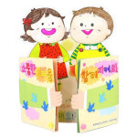 유아 미술수업 색칠놀이 내몸알기 표지만들기 공작교구 종이접기 공예학교 보육기관