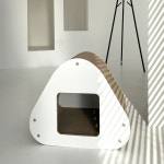 이코노믹 야오미 우드 삼각김밥 하우스 스크래쳐 펠트 커버 별도구매