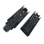 2Pcs 서랍 슬라이드 3 섹션 마운트 텔레스코픽 레일 러너 캐비닛 홈 가구 용