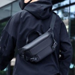 남성 여행 방수 슬링백 1P 데일리 보조 크로스백 가방 블랙-ONE