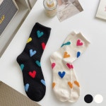 보드미 귀여운 하트 중목 양말 urd379