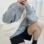 캐주얼 숄더 크로스백 남녀공용 보부상 반달가방