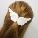 하얀 머리핀 엔젤 집게핀 한쌍