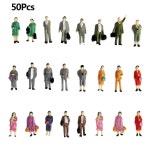 인테리어소품 장식용품 50pcs 모형 기차 HO Scale 1 87 서있는 사람들