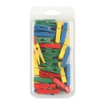 유니아트 3000 칼라 나무집게 중 통