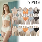 비비안 비비안 슬림핏 블로썸 탁텔 브라팬티 15종
