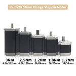 웜 기어박스 Nema23 모터 드라이버 키트 기어 감속기 비율 51-801 스테퍼 1 2 2 2Nm 3Nm 2 상 하이브리드 RV030 DM556