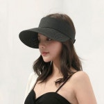 블랙라인 여자 썬캡 밀짚 라탄 왕골 햇빛 가리개 모자