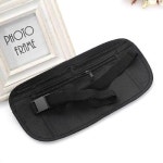 검정 여행용 슬림 복대 소매치기 방지 가방 여행