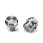 1 8 1 4 3 8 1 2 M8 M10 M12 M14 M16 M18 M20 M22 M24 M27 미터법 남성 304 스테인레스 스틸 육각 머리 엔드 캡 플러그 파이프 피팅