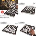체스앤체커 알까기놀이 서양장기 어린이 가족보드게임