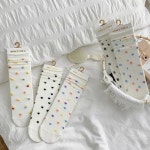 여성 시스루 스타일 무압박 포인트 스타킹 양말