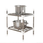 다용도 조립식 2단 정리대 주방 욕실 세탁실 정리선반