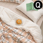 해피니 마드라스 체크 차렵이불 패드세트퀸 Q 이불 허니치즈 패드 베개솜 별매