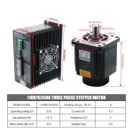 NEMA 42 3 상 AC 스텝퍼 모터 키트 8N m 드라이버 220V 하이브리드 4 3A CNC 110BYG350A 3M2280-10A