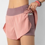 여성 운동 히든포켓 밴딩 반바지 1P 런닝 요가 숏팬츠