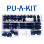 4 6 8 10 12 키트 호스 커넥터 공압 공기 피팅 푸시하기 쉬운 퀵 릴리스 A kit 23pcs 1 BOX