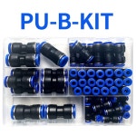 4 6 8 10 12 키트 호스 커넥터 공압 공기 피팅 푸시하기 쉬운 퀵 릴리스 A kit 23pcs 1 BOX