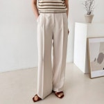 다잇템 여자 미색 편한 정장바지 셋업 베이직 팬츠 16611155 588872
