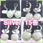 골드조아 원터치 통통볼 15종 실버귀걸이 open-silver-8 E-001