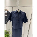 아틀리에나인 아틀리에나인 에센셜 핀턱 셋업 셔츠 스커트 세트 BL-4226 SK-4921
