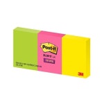 3M 포스트잇 강한점착용 형광 라임 핫핑크 레몬 점착식 메모지 653SSN-3